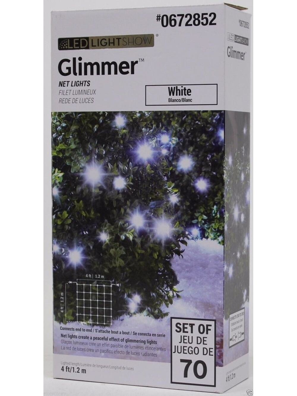 LED Light Show Luxe Sparkle Net Lights Frozen Fire Christmas Lights Glimmer
